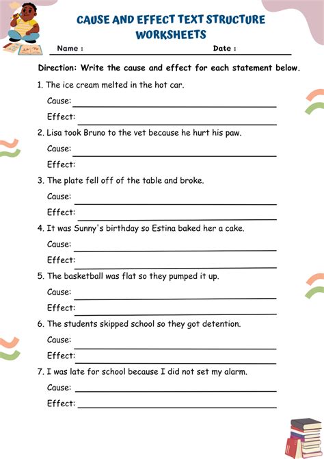 Cause And Effect Text Structure Worksheets | WorksheetsGO