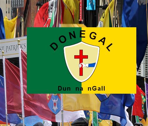 County Donegal Ireland Crest Flag ~ 5 X 3 ft