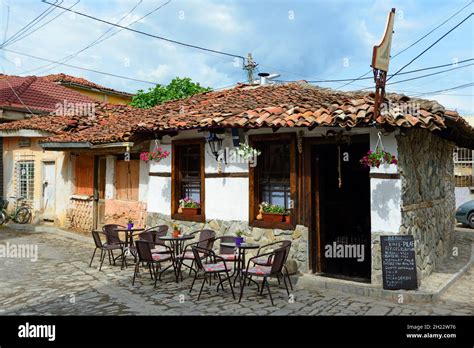 Porta e Kalase Restaurant, Old Town, Elbasan, Elbasani, Albania Stock ...