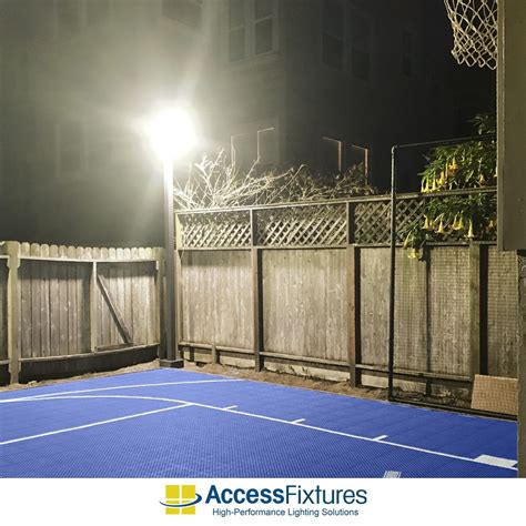 LED Lighting for Outdoor Basketball Court in San Francisco