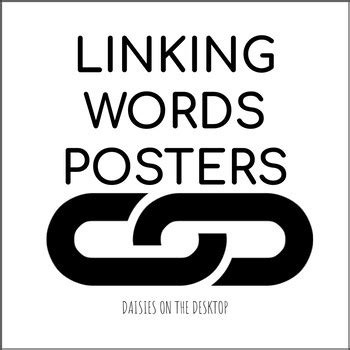 Linking Words Powerpoint & Posters by Daisies on the Desktop | TPT