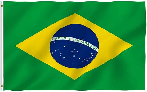 Anley Fly Breeze 3x5 Foot Brazil Flag - Vivid Color and Fade Proof ...