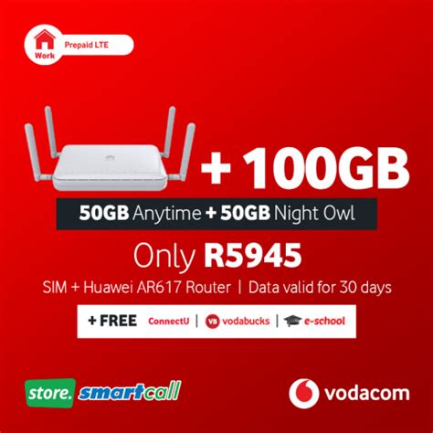 Huawei AR617 Router + 100GB Vodacom LTE Data