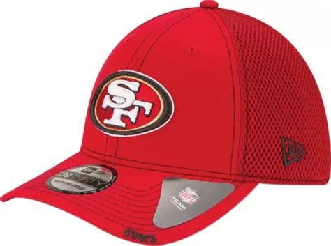 New Era Men's San Francisco 49ers 39Thirty Neoflex Red Stretch Fit Hat ...