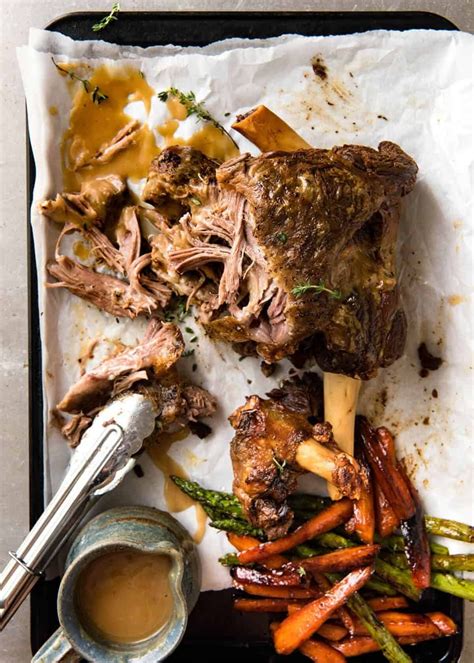 Slow Cooker Roast Lamb Leg | simplymeal