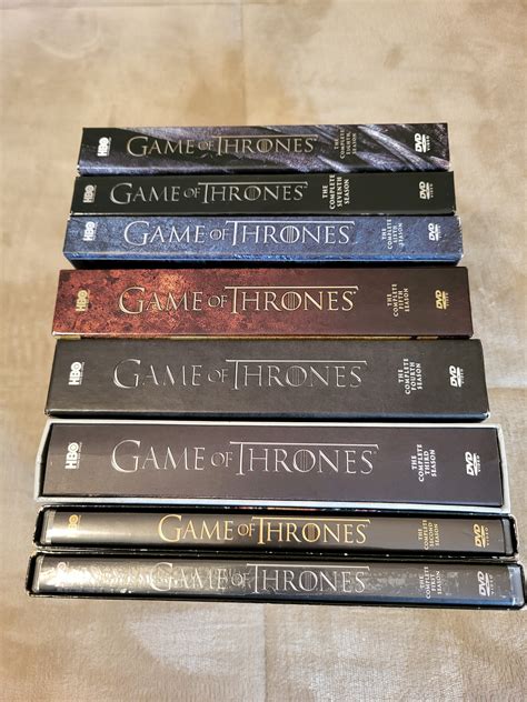 Game of Thrones Seasons 1 Thru 8 DVD BOX-SETS - Etsy