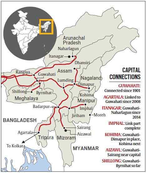 North East on track to connect capitals by train | India News - The ...