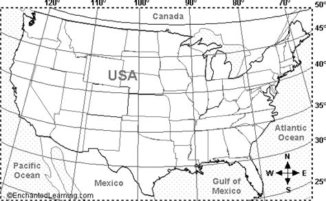 Blank Map Of The United States Labeled