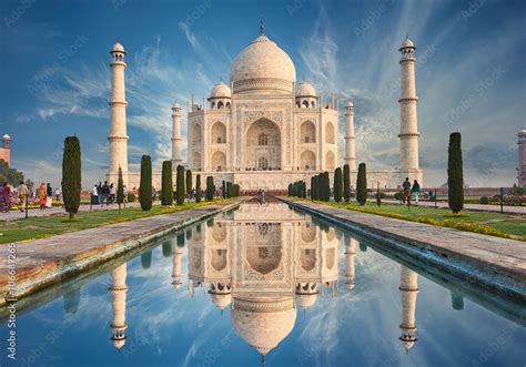 Taj Mahal India, Agra. 7 world wonders. Beautiful Tajmahal trave Stock ...