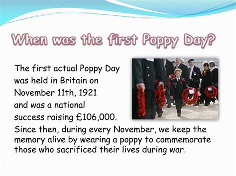 PPT - Remembrance Day POPPY DAY PowerPoint Presentation, free download ...