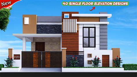 Single Floor House Front Elevation Designs In Hyderabad Indian House ...