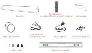 BESTISAN Soundbar User's Manual - Manuals+