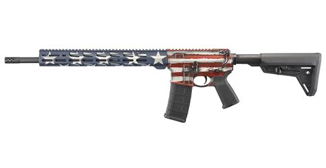 Shop Ruger AR-556 MPR 5.56mm with American Flag Cerakote Finish for ...