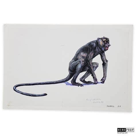 Jumanji - Monkey - Concept Art Johnston's Collection - HeroProp.com