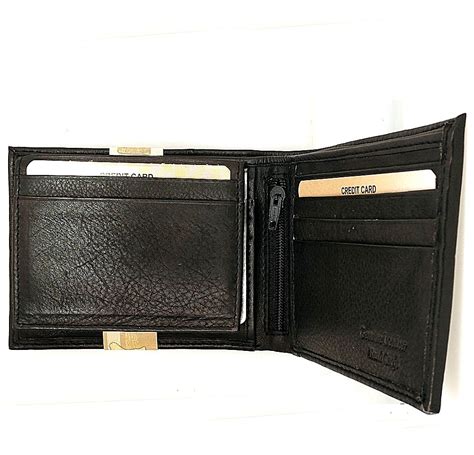 Black Leather Slimfold Wallet – Parkville Jewelers