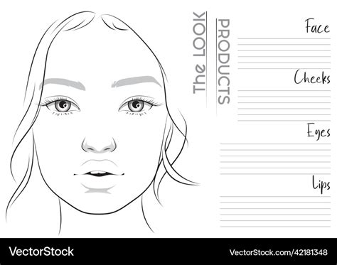 Makeup Face Template Printable