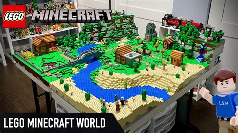 Massive lego Minecraft world MOC (full review) - YouTube