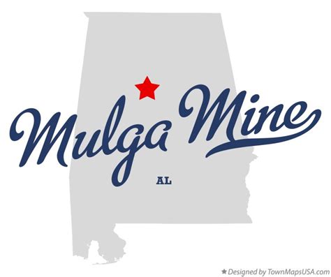 Map of Mulga Mine, AL, Alabama