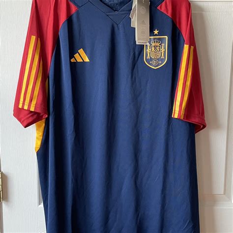 Adidas Spain 2022 World Cup Training Jersey Blue... - Depop