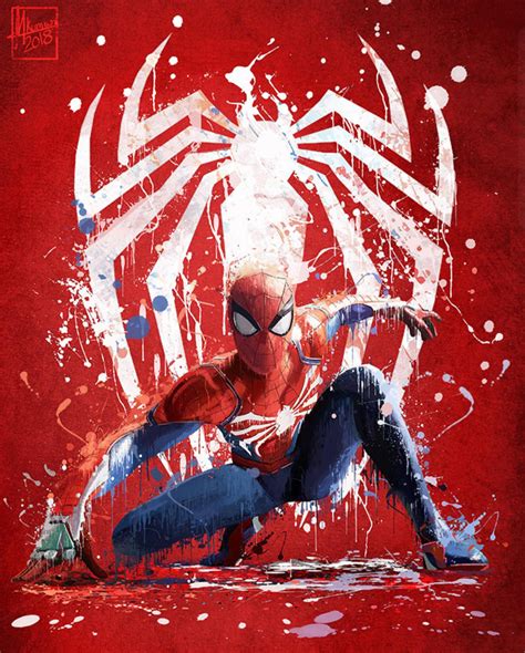 ArtStation - Spider-Man Ps4 - Splash Art by Mayank Kumarr : r/Spiderman