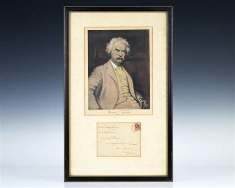 Mark Twain Signed Photograph Autograph