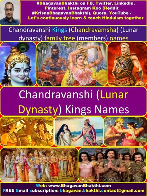 Chandravanshi Kings (Chandravamsha) (Lunar dynasty) family tree ...