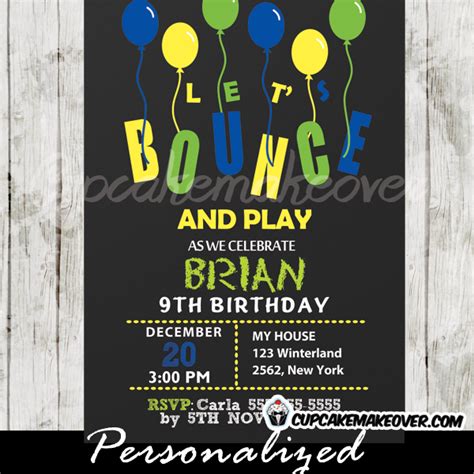 Bounce Party Invitations | ubicaciondepersonas.cdmx.gob.mx