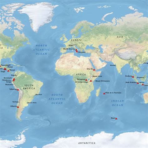 Active Volcano Map Of The World - Allyce Maitilde