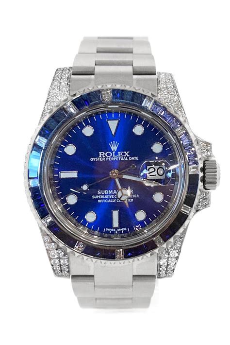 Custom Diamond Rolex Submariner Mens Watch 116610LN 116610 | WatchGuyNYC