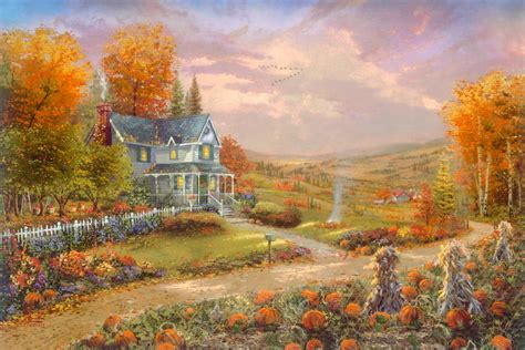 Thomas Kinkade Autumn Paintings