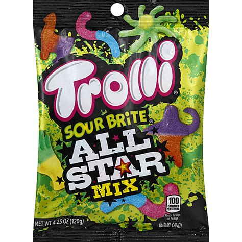 TROLLI SOUR BRITE All Star Mix Gummi Candy 4.25 oz. Bag | Shop | Super ...