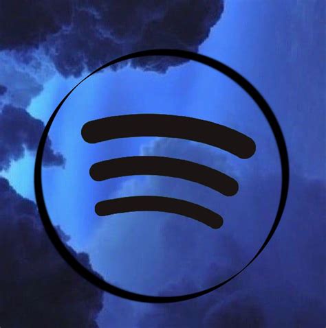 Blue Spotify Logo | Blue Aesthetic Logo for Spotify