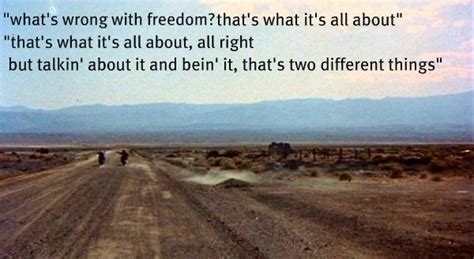 Easy Rider Movie Quotes. Riding is freedom, | Movie quotes, Rider ...