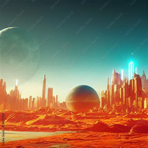 Alien city, scifi, science fiction, other worlds, alien civilization ...