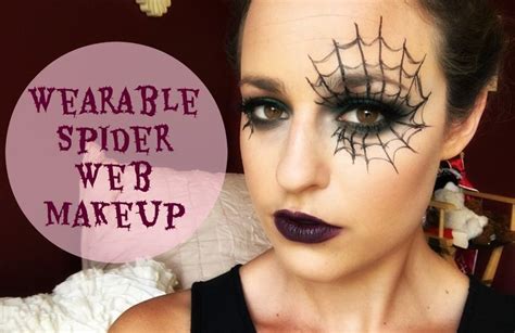 Wearable Halloween Makeup Tutorial: Spider Web | Spider web makeup ...