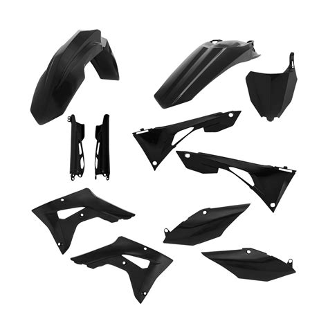 Acerbis 7-Pcs Complete Plastic Kit Black - Get 6% off today - 24mx.ie