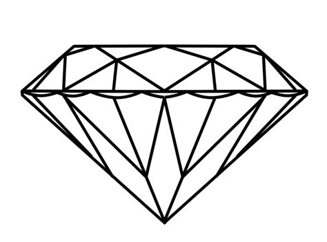 Free Diamond Clipart Black And White, Download Free Diamond Clipart ...