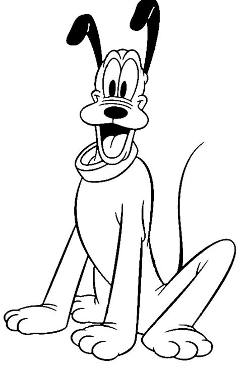 Face Pluto Coloring Pages