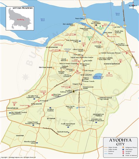 Elevation of Ayodhya,India Elevation Map, Topography, Contour