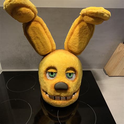 Springbonnie cosplay head made by me! Love how he turned out! The eyes ...