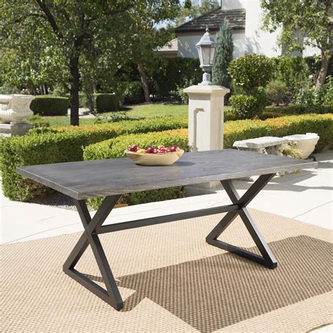 Christopher Knight Home Rolando Outdoor Aluminum Picnic Dining Table by ...