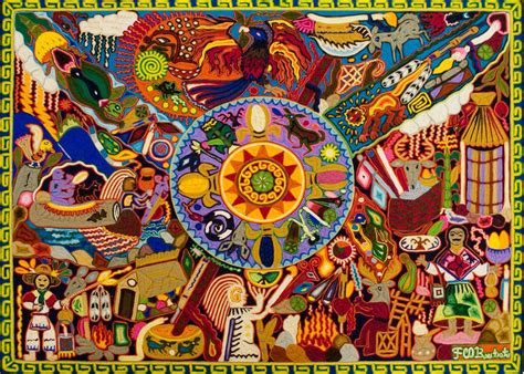 South American Art | Nearika". Francisco Bautista, Board, Yarn ...