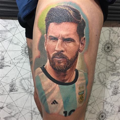 Lionel Messi, portrait tattoo by Yeyo Tattoo | Tatuajes para hombres ...