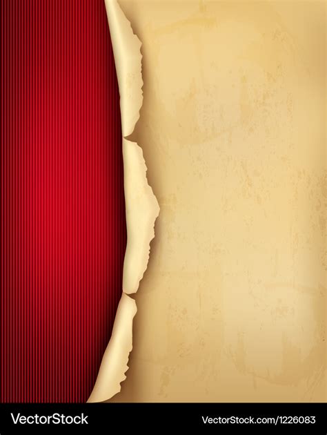 Vintage background with ripped old paper Vector Image