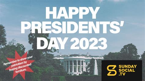 Happy Presidents' Day 2023. Remember to show your patriotism by buying ...