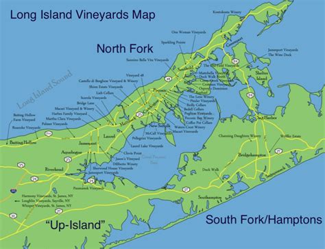 Long Island Vineyards Map