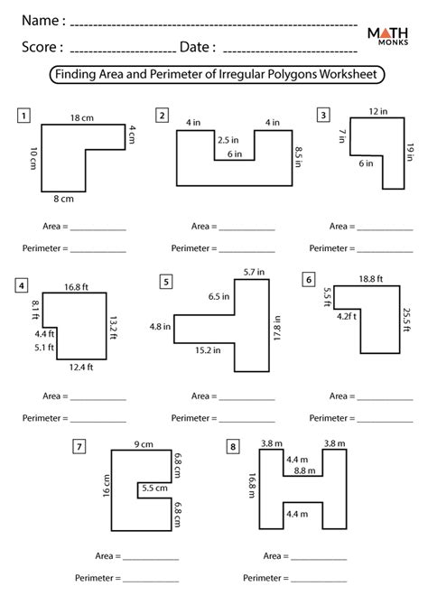 Area and Perimeter Worksheets | Interactive Math Practice