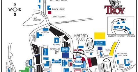 1992 Troy University Campus Map - Map