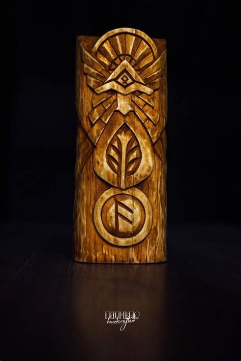 Buy Odin Wooden Statue. Hand Carved Wooden Figurine Odin / Online in ...