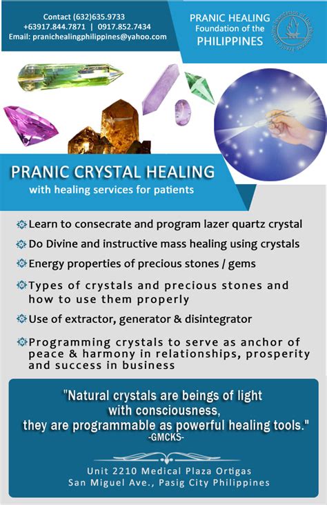 Pranic Crystal Healing | Pranic Healing Foundation of the Philippines